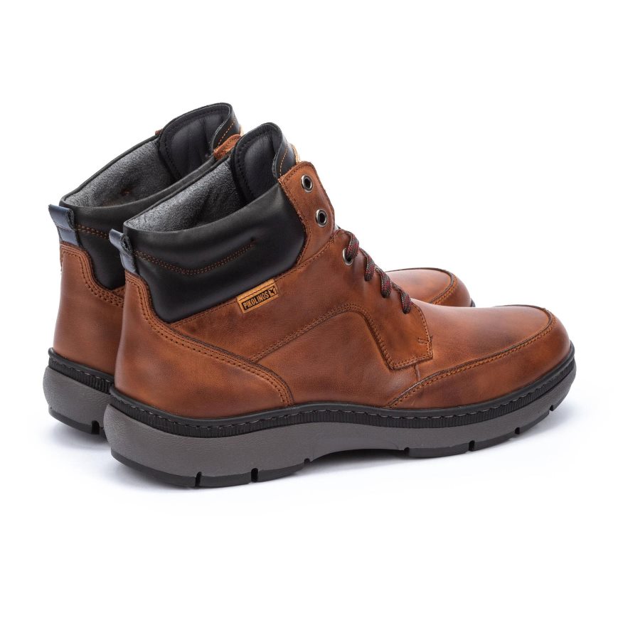 Men's Pikolinos CACERES Ankle Boots Brown | NZ M29A701